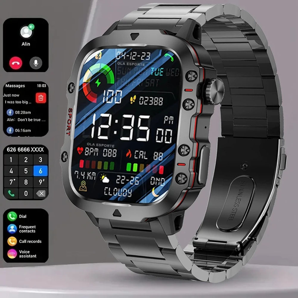 Outdoor Sport Day - 2025 New Military Smart Watch Men