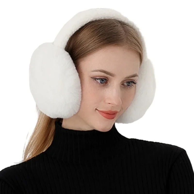 Furry Plush Ear Muffs for Cold - Outdoor Sport Activities For Kids 评论和价格
