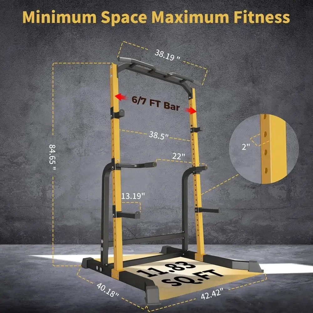 Home Gym Power Rack with Pull- - Gymnastic Bar Home 评论和价格