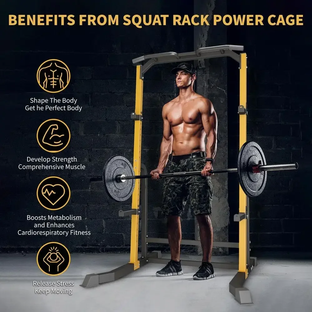Home Gym Power Rack with Pull- - Gymnastic Bar Home 评论和价格