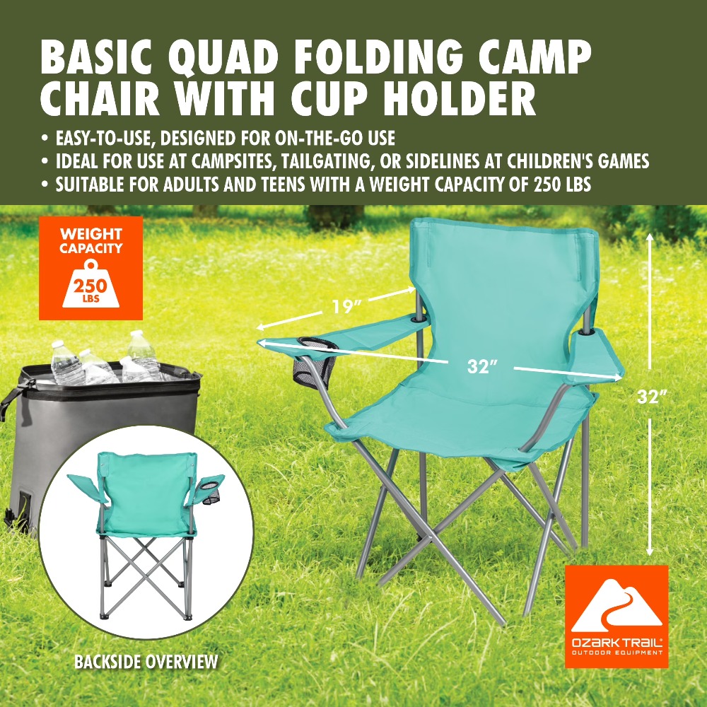 Foldable Quad Camping Chair wi - Outdoor Sport Chairs 评论和价格