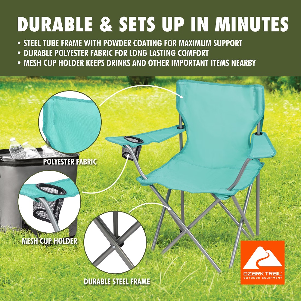 Foldable Quad Camping Chair wi - Outdoor Sport Chairs 评论和价格