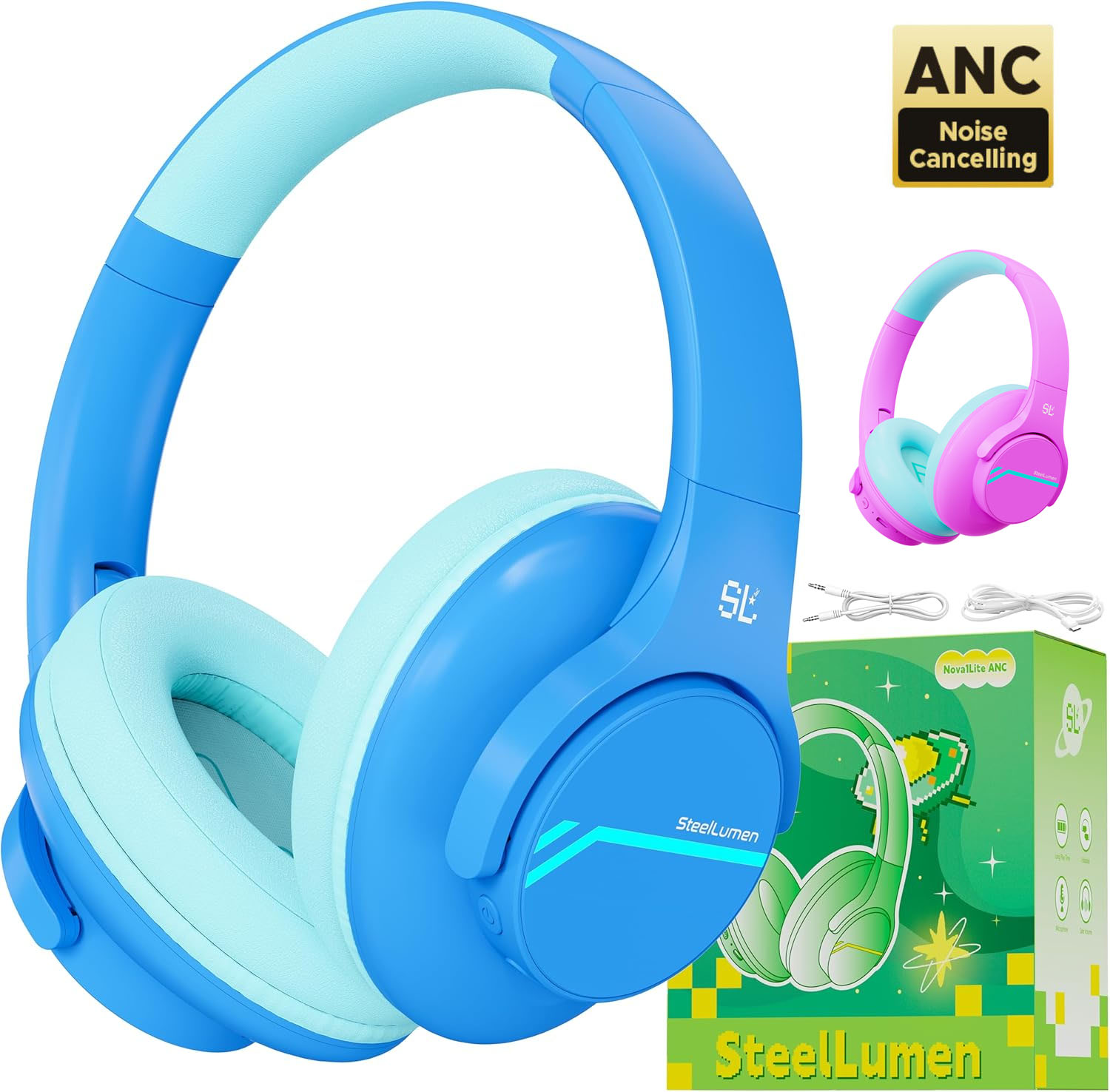 ANC Noise Cancelling Headphone - Outdoor Sport Activities For Kids 评论和价格