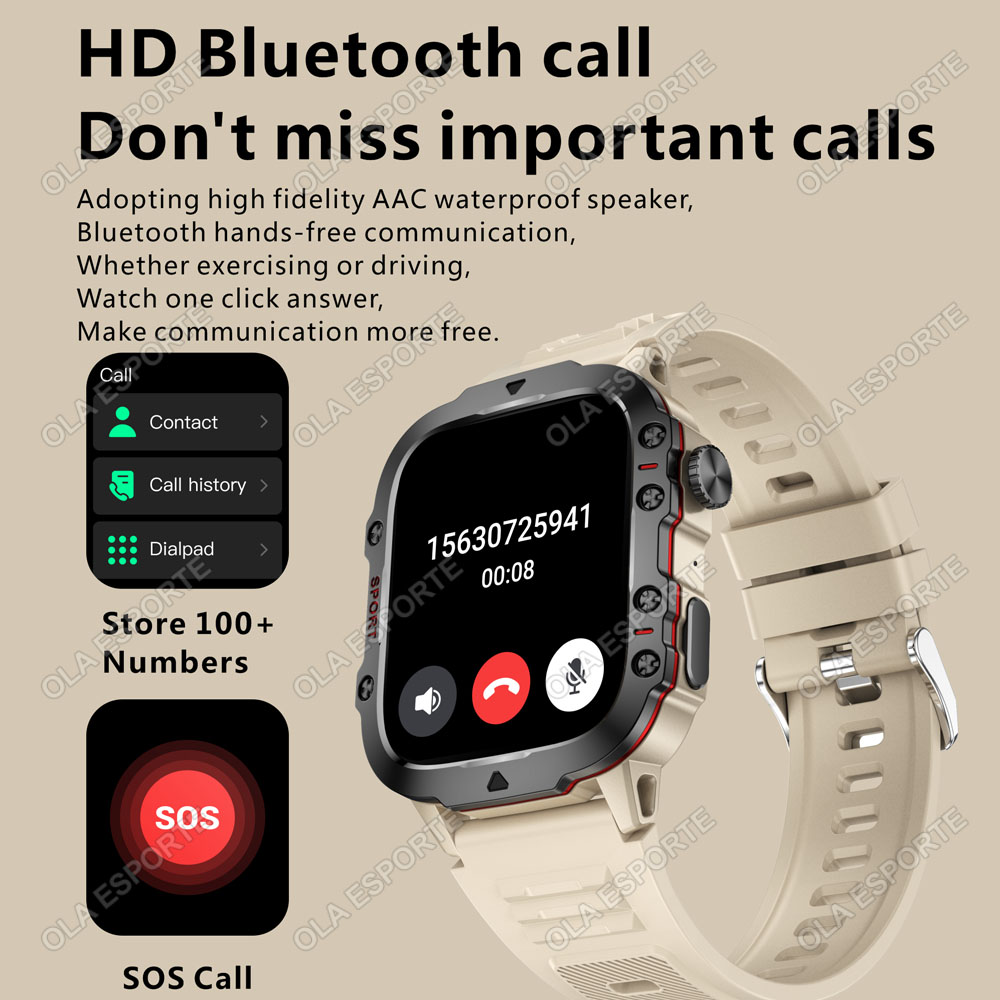 2025 New Military Smart Watch  - Outdoor Sport Day 评论和价格