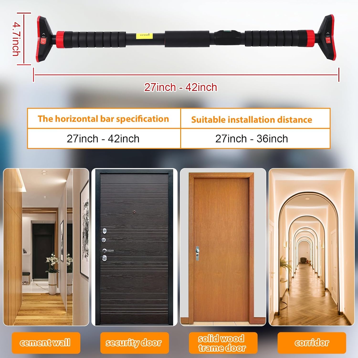Pull-Up Bar,Chin Up Bar for Do - Gymnastic Bar Home 评论和价格