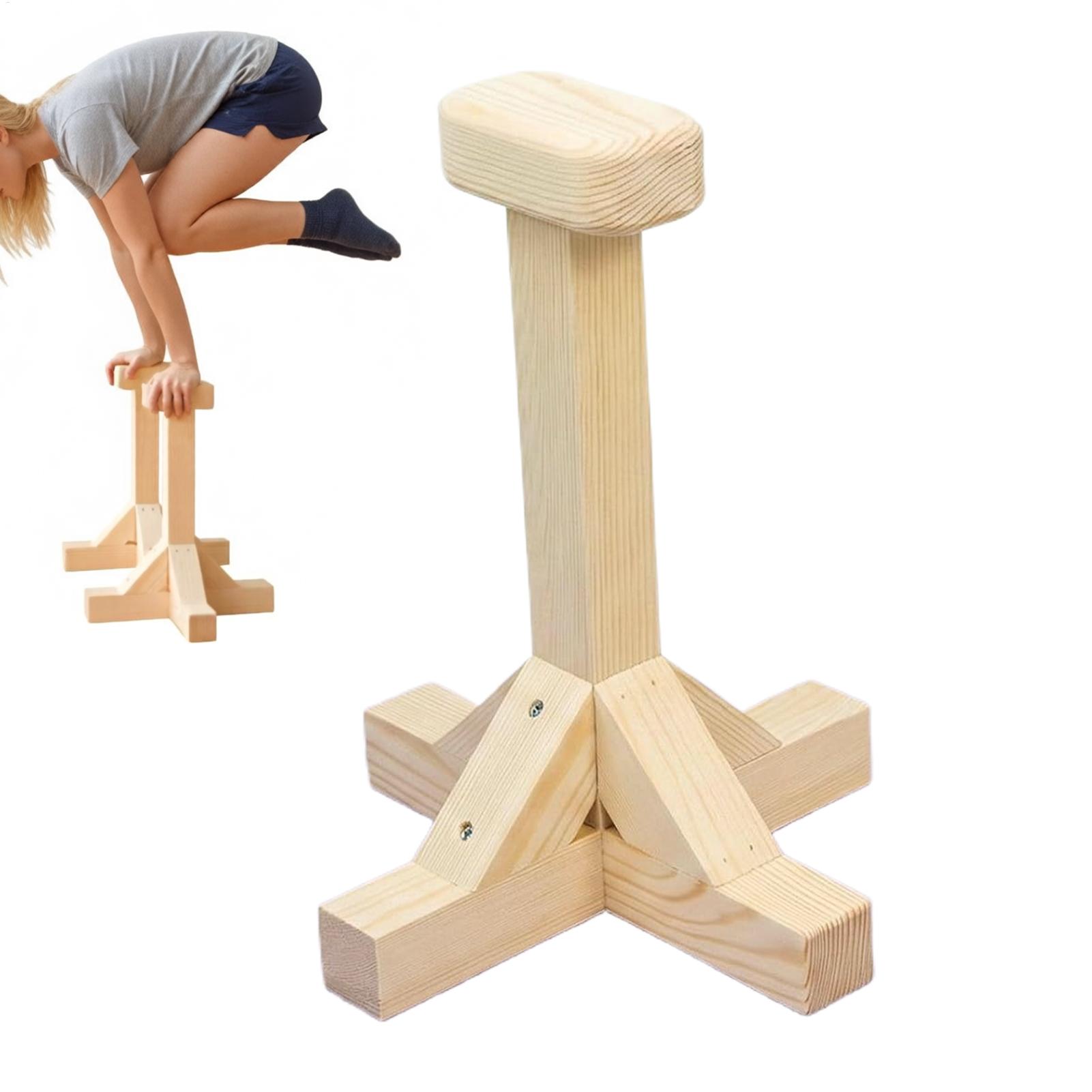 Handstand Bar Wooden Ergonomic - Gymnastic Bar Home 评论和价格