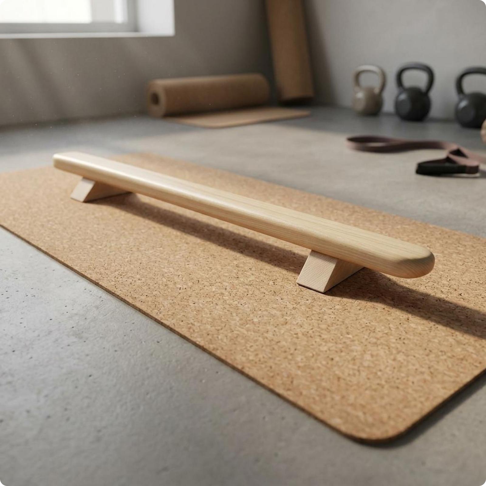 Wooden Gymnastics Bar with Rou - Gymnastic Bar Home 评论和价格